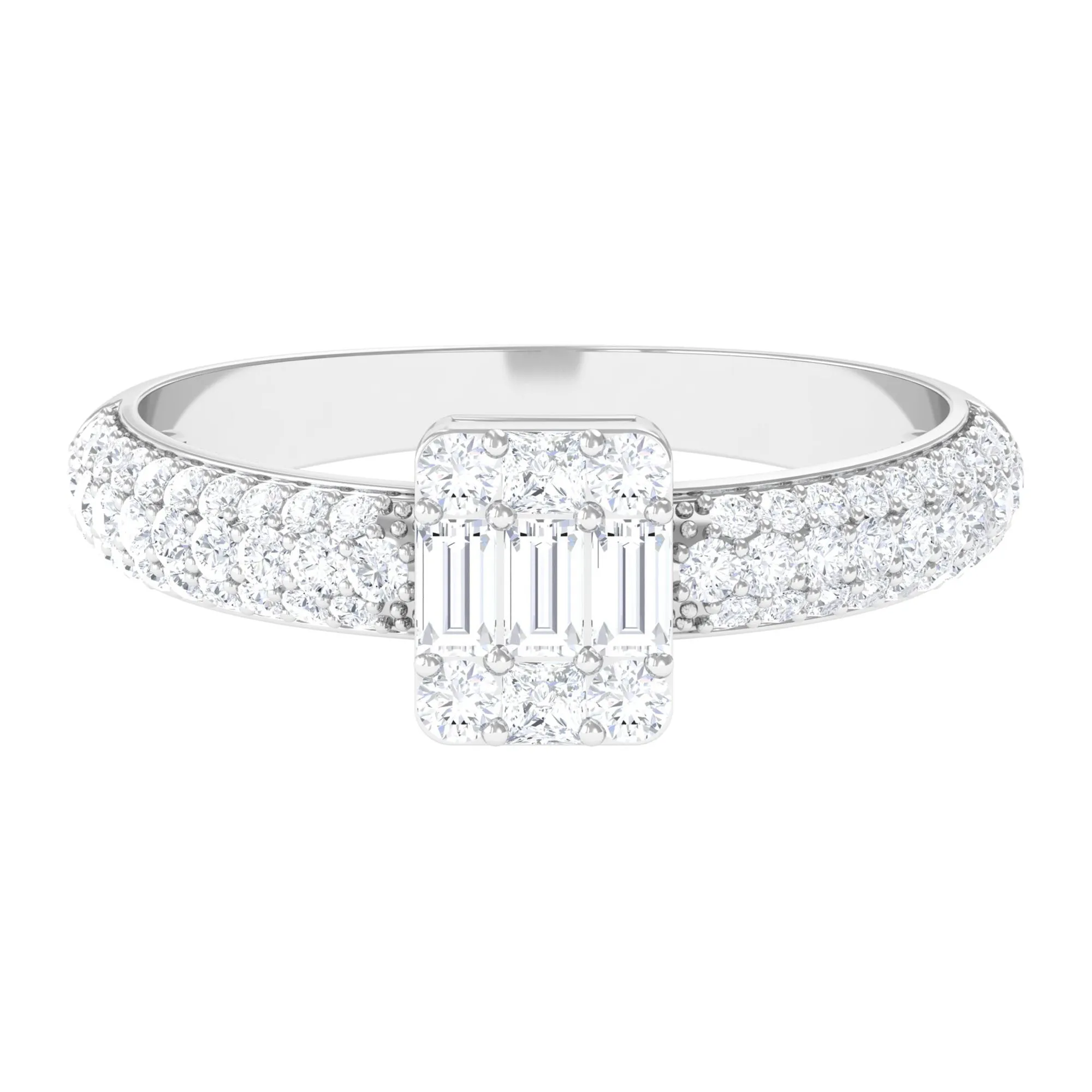 1.25 CT Classic Cubic Zirconia Engagement Ring in Gold