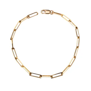 14k Gold Medium Rectangle Bracelet