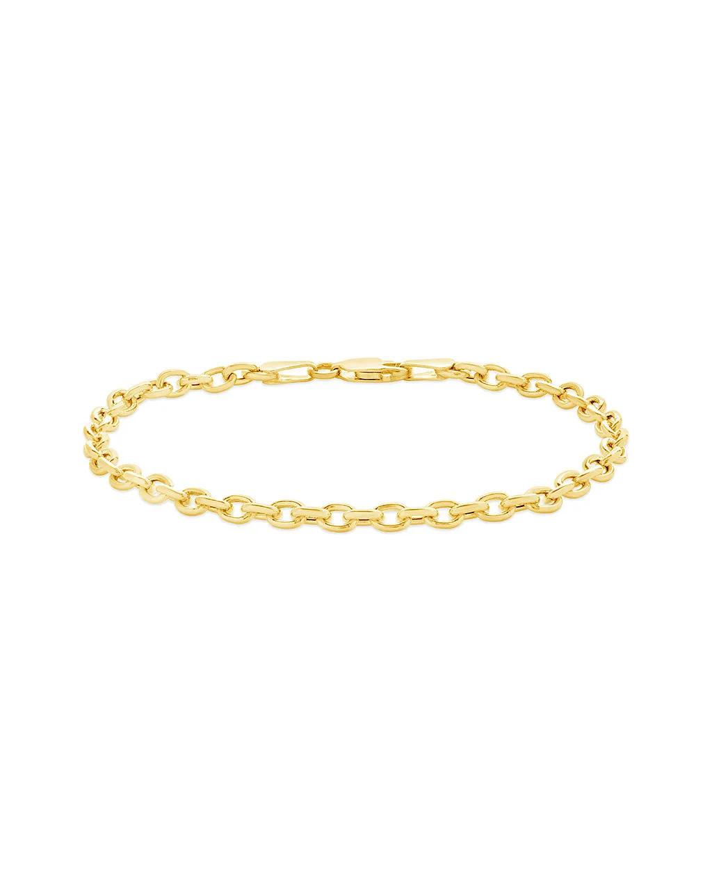 14K Italian Gold Rolo Chain Bracelet