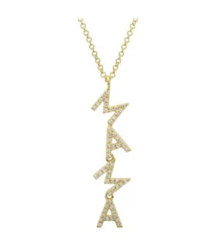 14k Mama Lariat Necklace