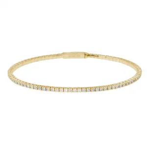 1ct Flexible Diamond Tennis Bangle