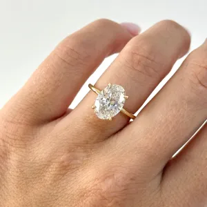 3.53 Oval Lab Diamond Engagement Ring | Engagement Ring Wednesday