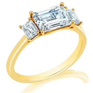 .49ctw Emerald Cut Diamond Engagement Ring