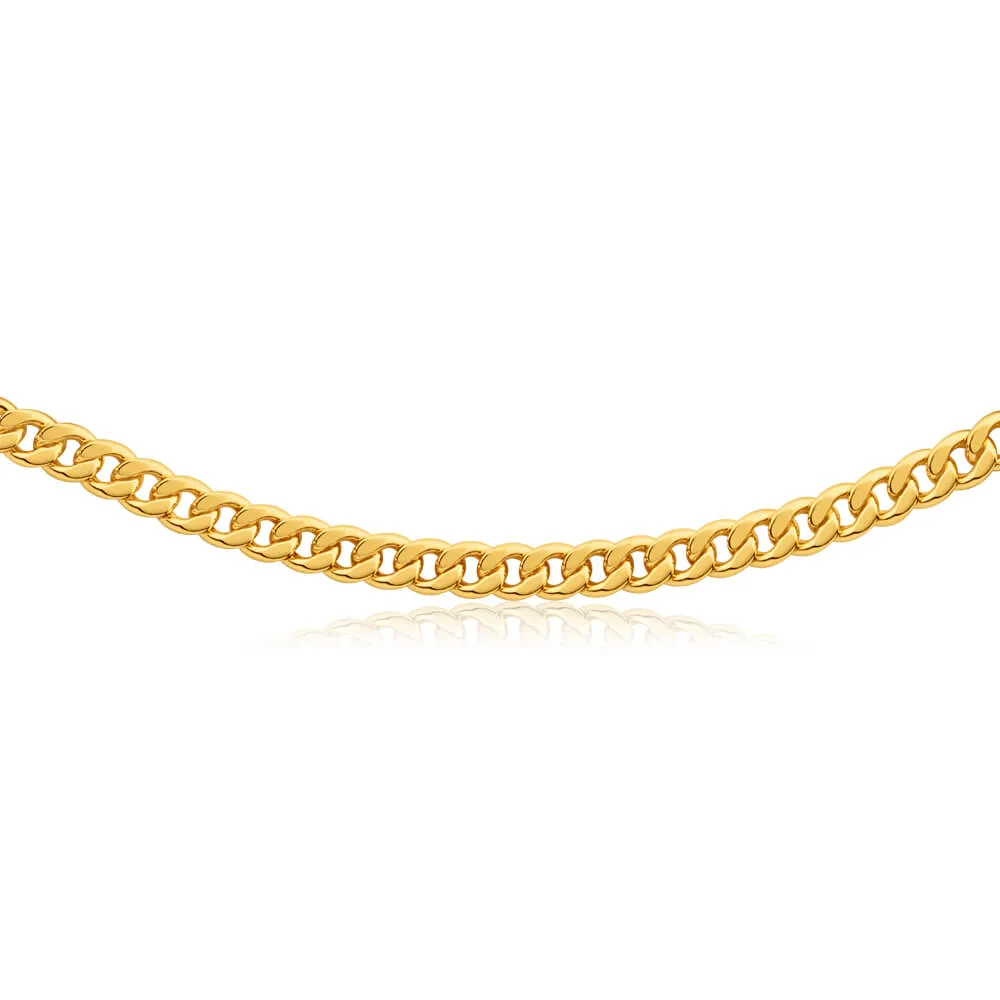 9ct Gorgeous Yellow Gold Copper Filled Curb Chain