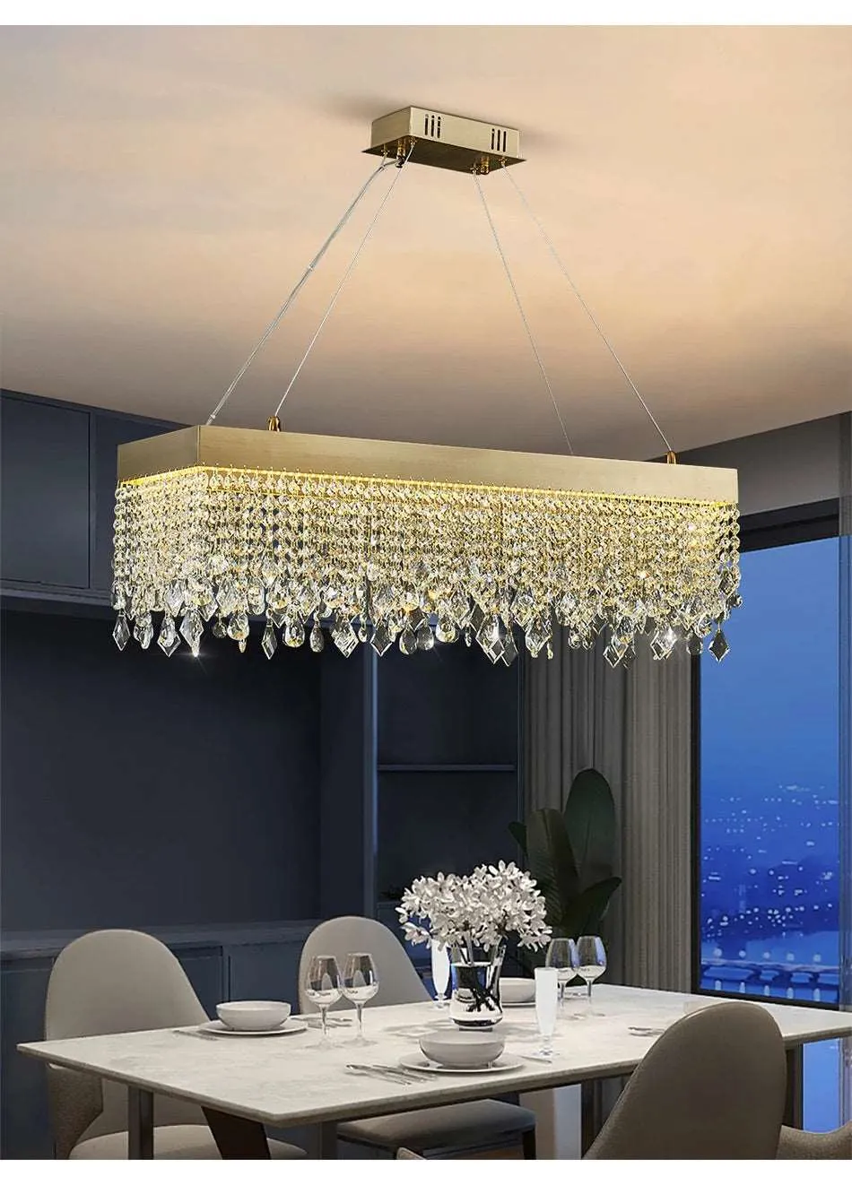 Adena Crystal Chandelier