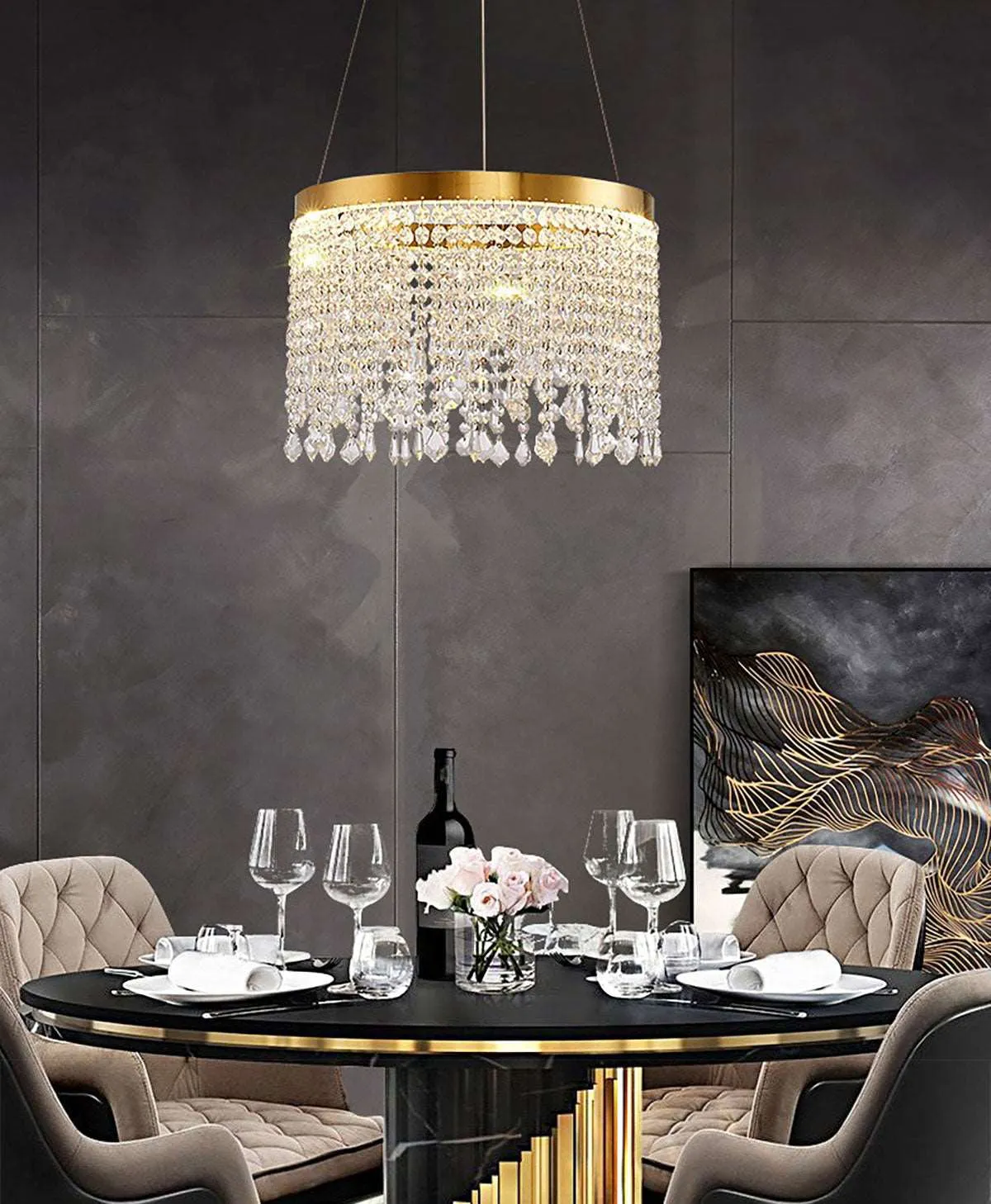 Adena Crystal Chandelier