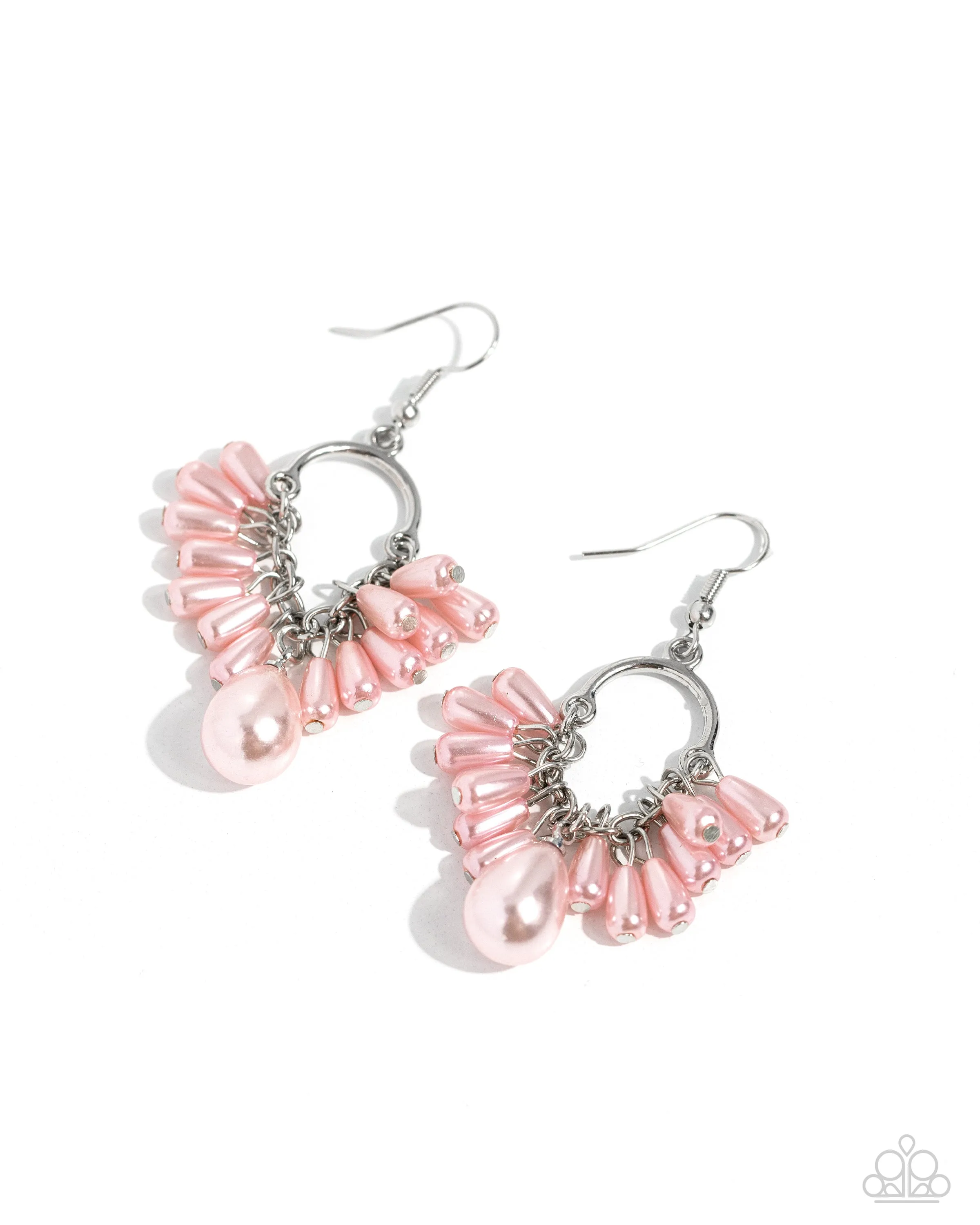 Ahoy There! - Pink Earrings - Paparazzi Accessories