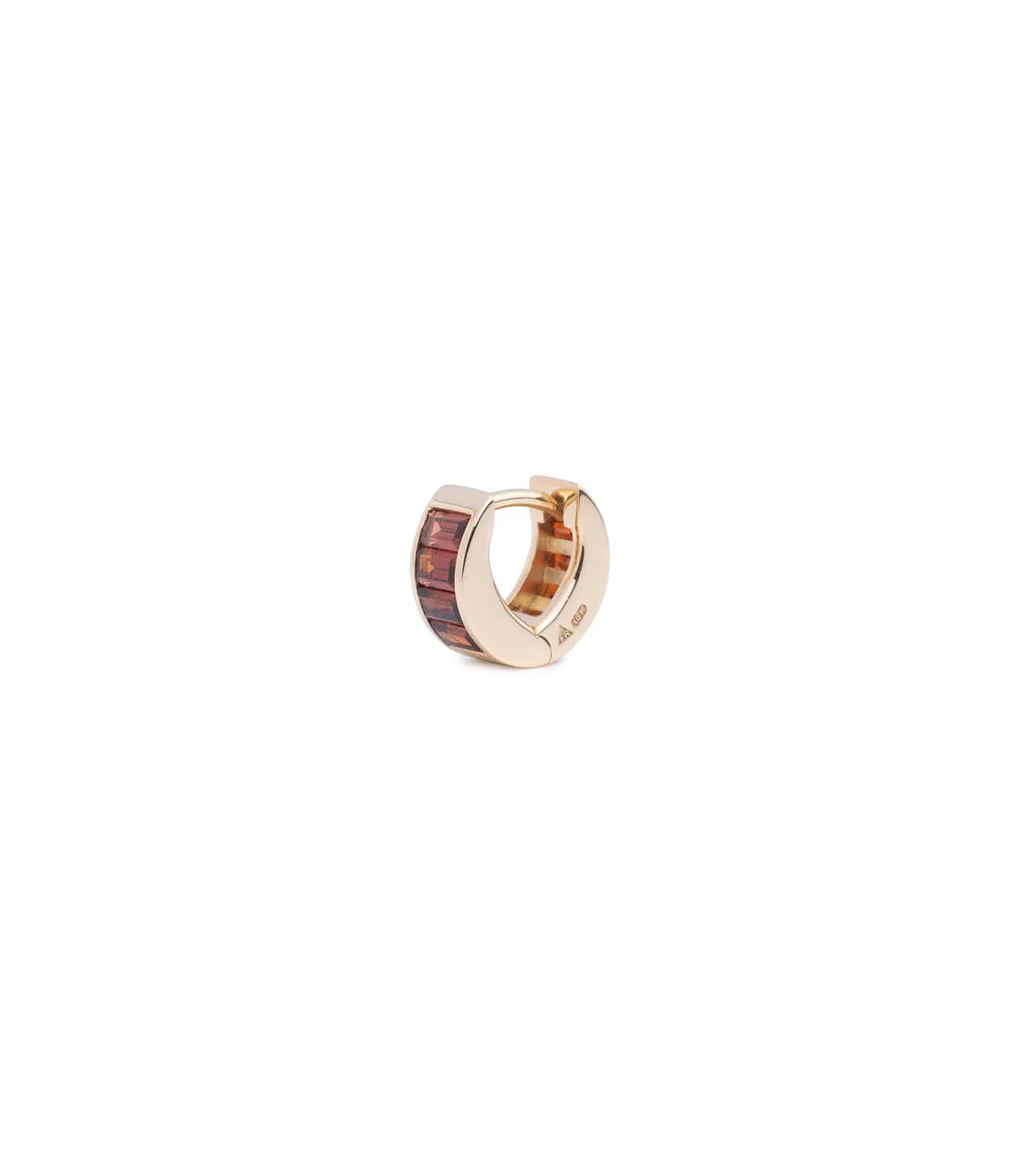 Baguette Garnet - True Love : Huggie Earring