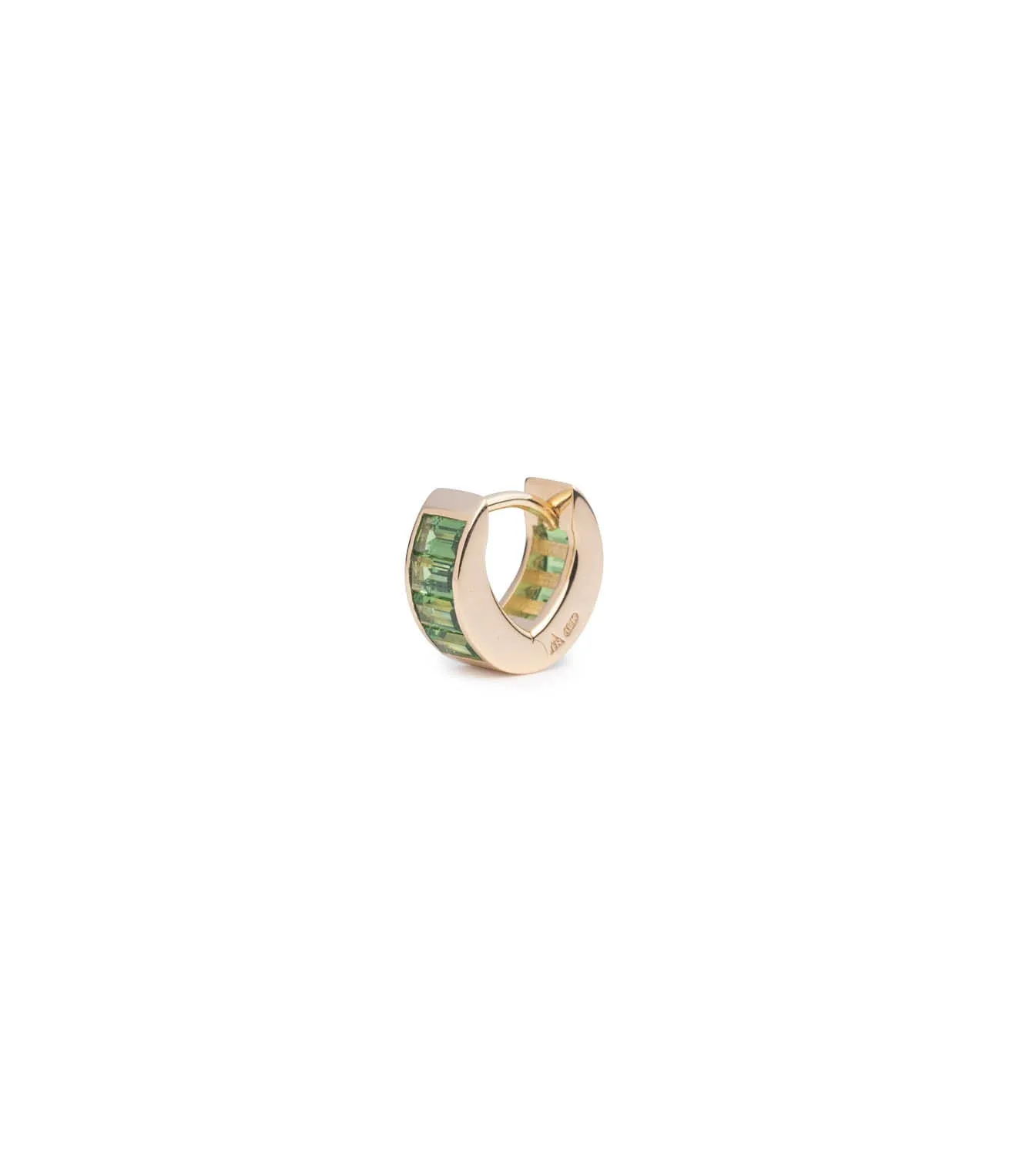 Baguette Tsavorite - True Love : Huggie Earring