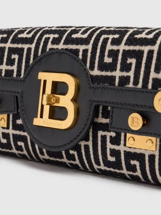 Balmain   BBuzz 23 Monogram jacquard clutch 