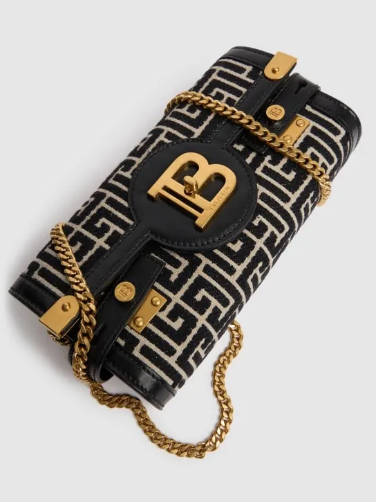 Balmain   BBuzz 23 Monogram jacquard clutch 