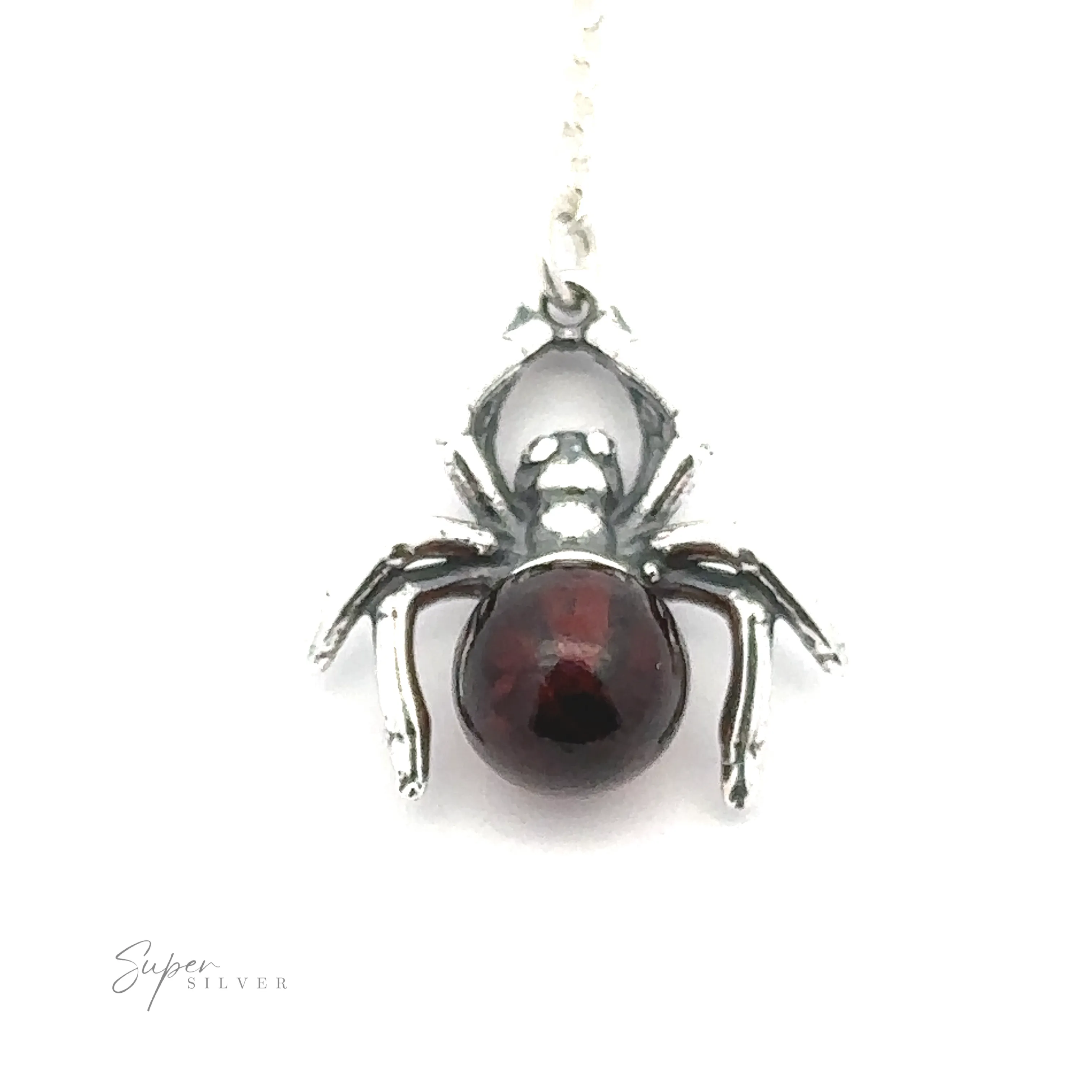 Baltic Amber Spider Necklace