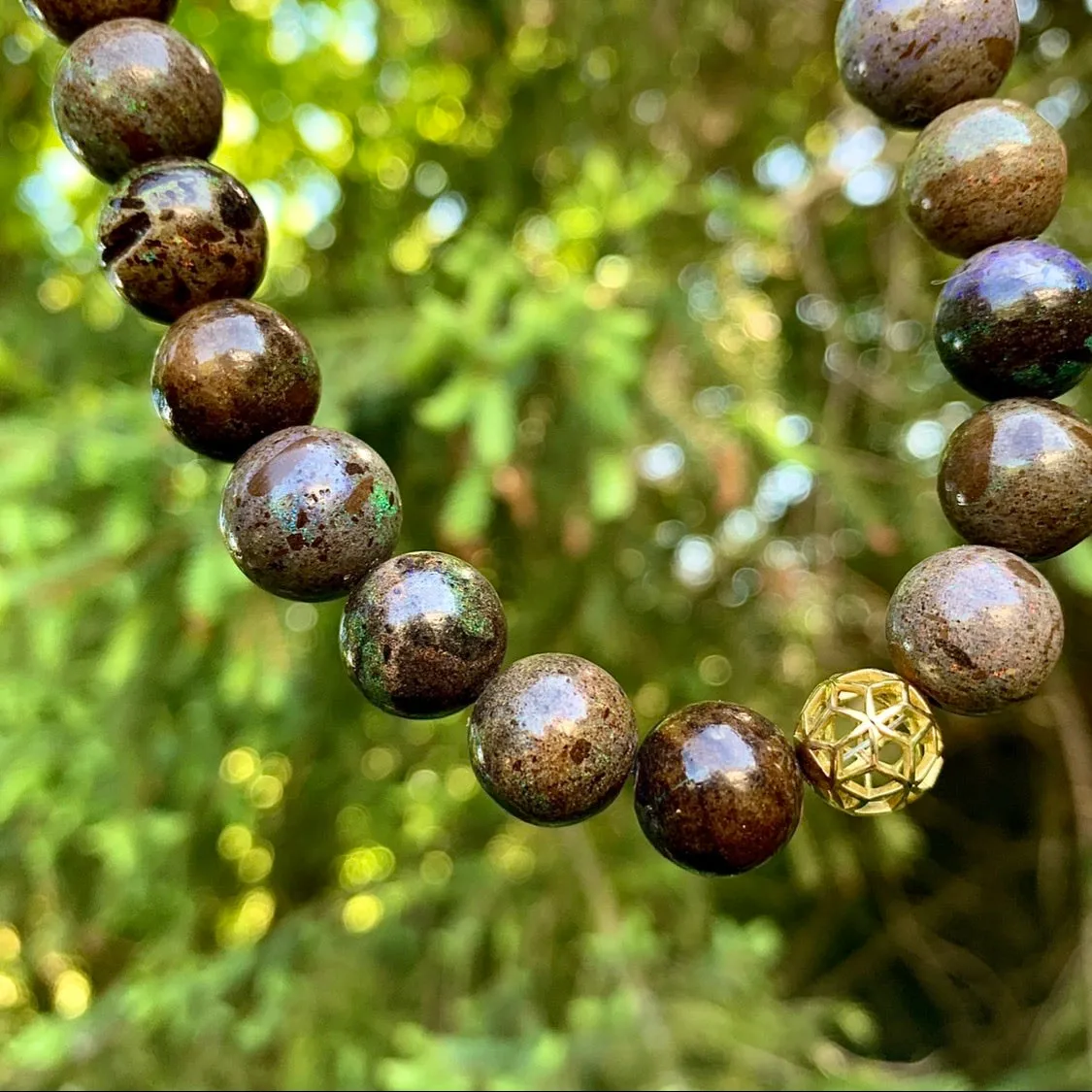 Beaded Namibian Opal Necklace