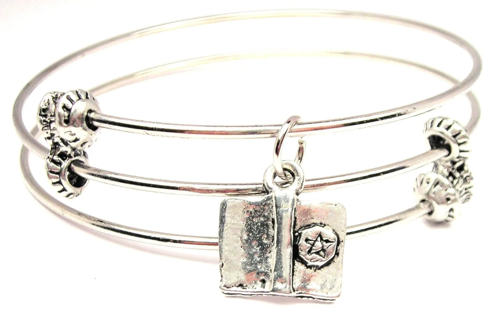 Book Of Shadows Triple Style Expandable Bangle Bracelet