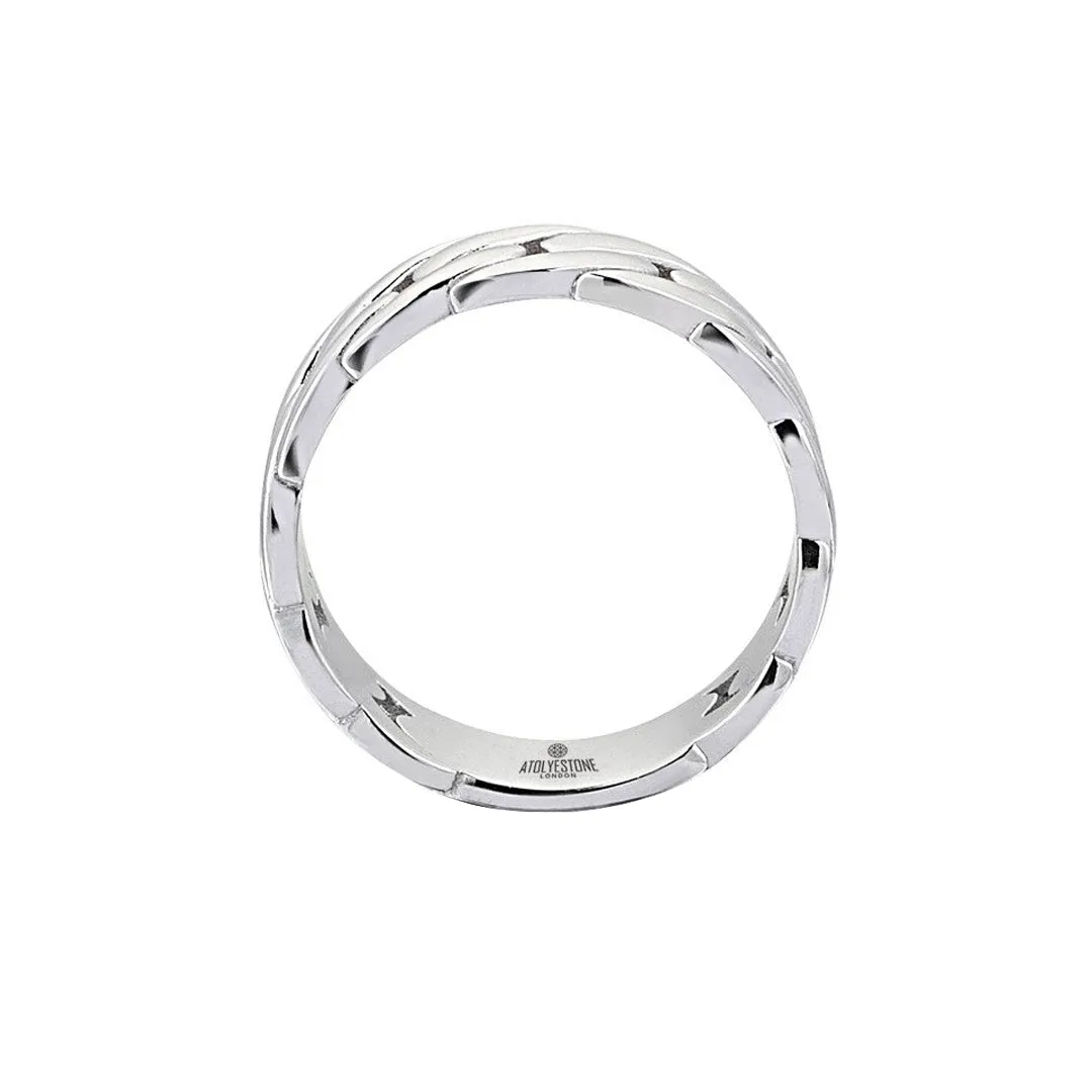 Chain Ring - Solid Silver