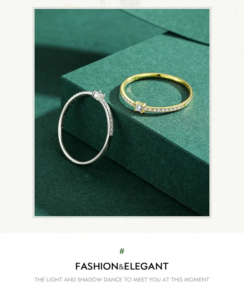 Classic Simple Gold Silver Ring