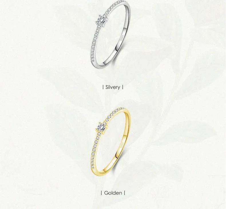 Classic Simple Gold Silver Ring