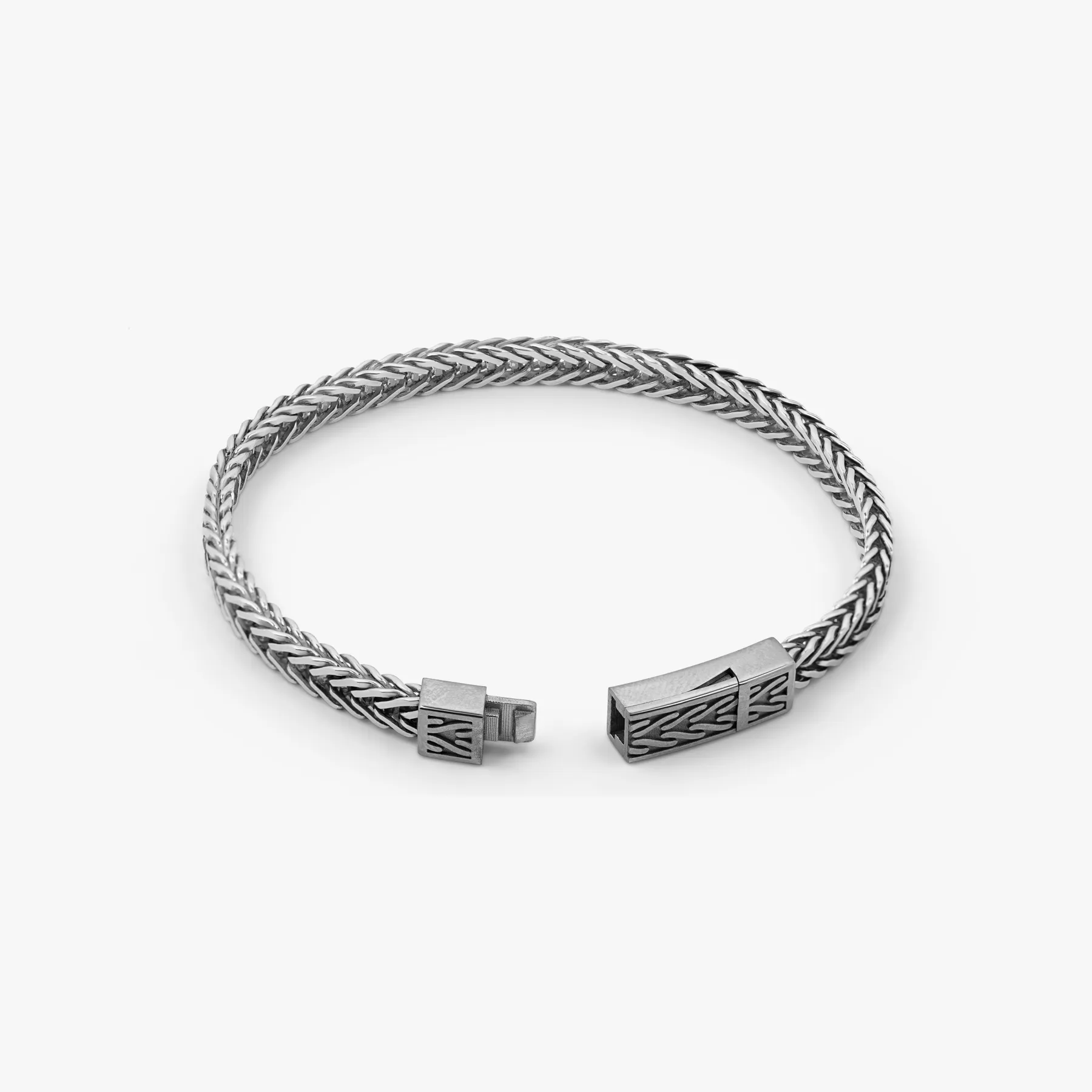 Coda Di Volpe Bracelet In Oxidised Silver