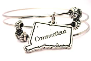 Connecticut Triple Style Expandable Bangle Bracelet