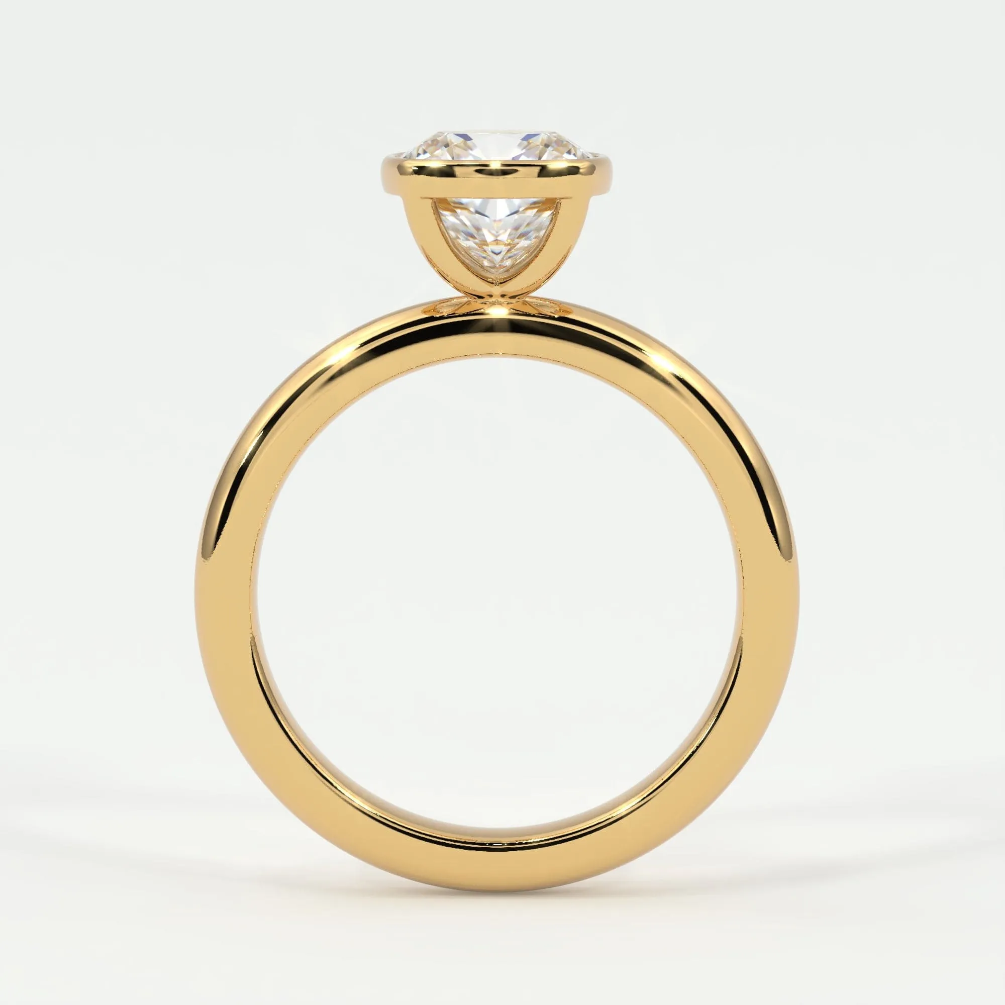 Cushion Cut Bezel Setting