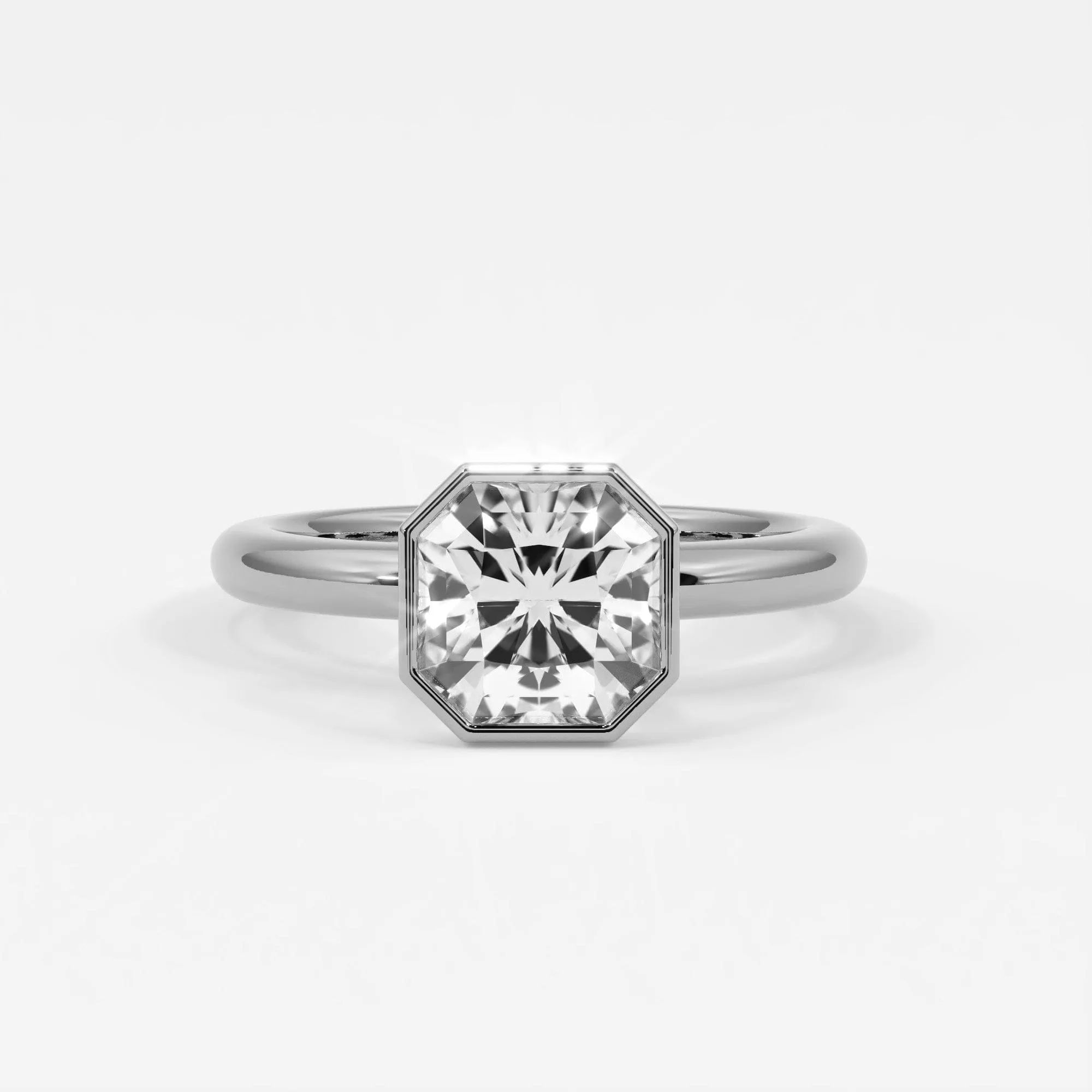 Cushion Cut Bezel Setting