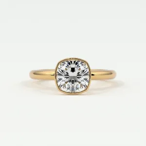 Cushion Cut Bezel Setting