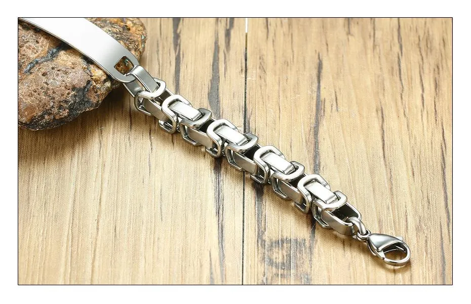 Custom Engraving Chain &amp Link Bracelets