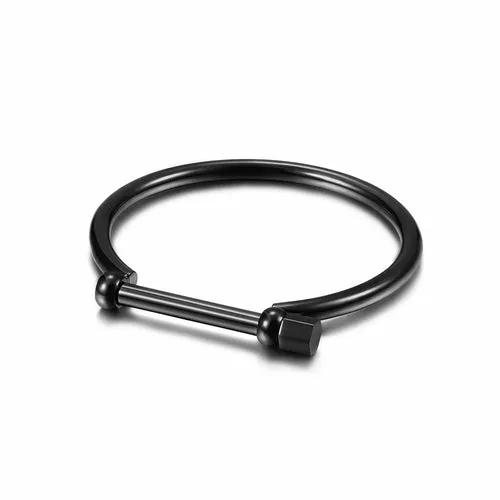 D-Shape Screw Bar Bangle