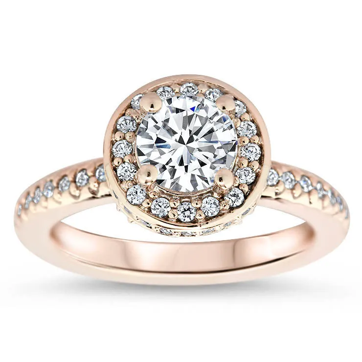 Diamond Halo Engagement Ring - Out of This World