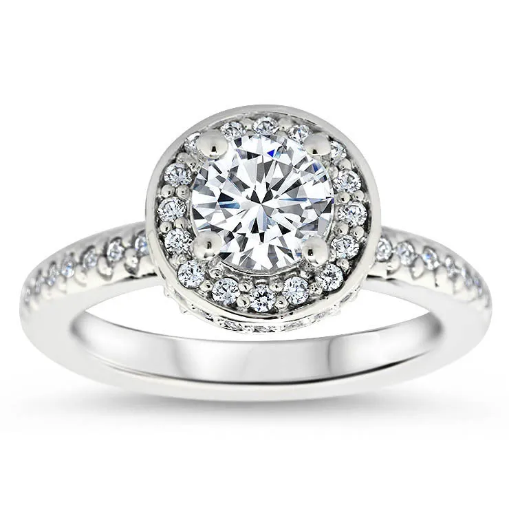 Diamond Halo Engagement Ring - Out of This World