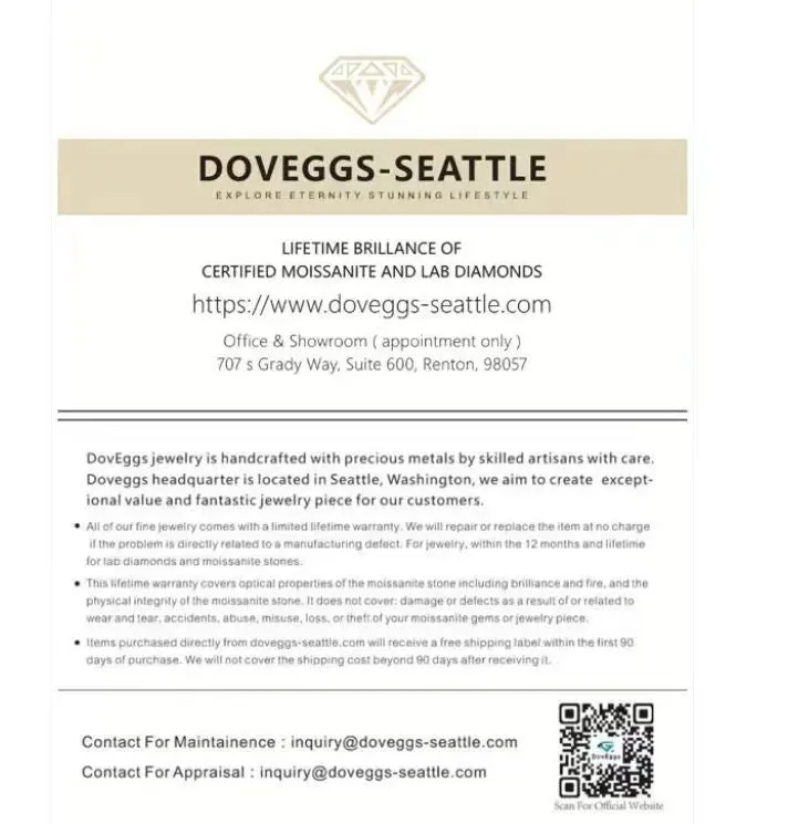 Doveggs round moissanite/colored gem necklace(with chain)