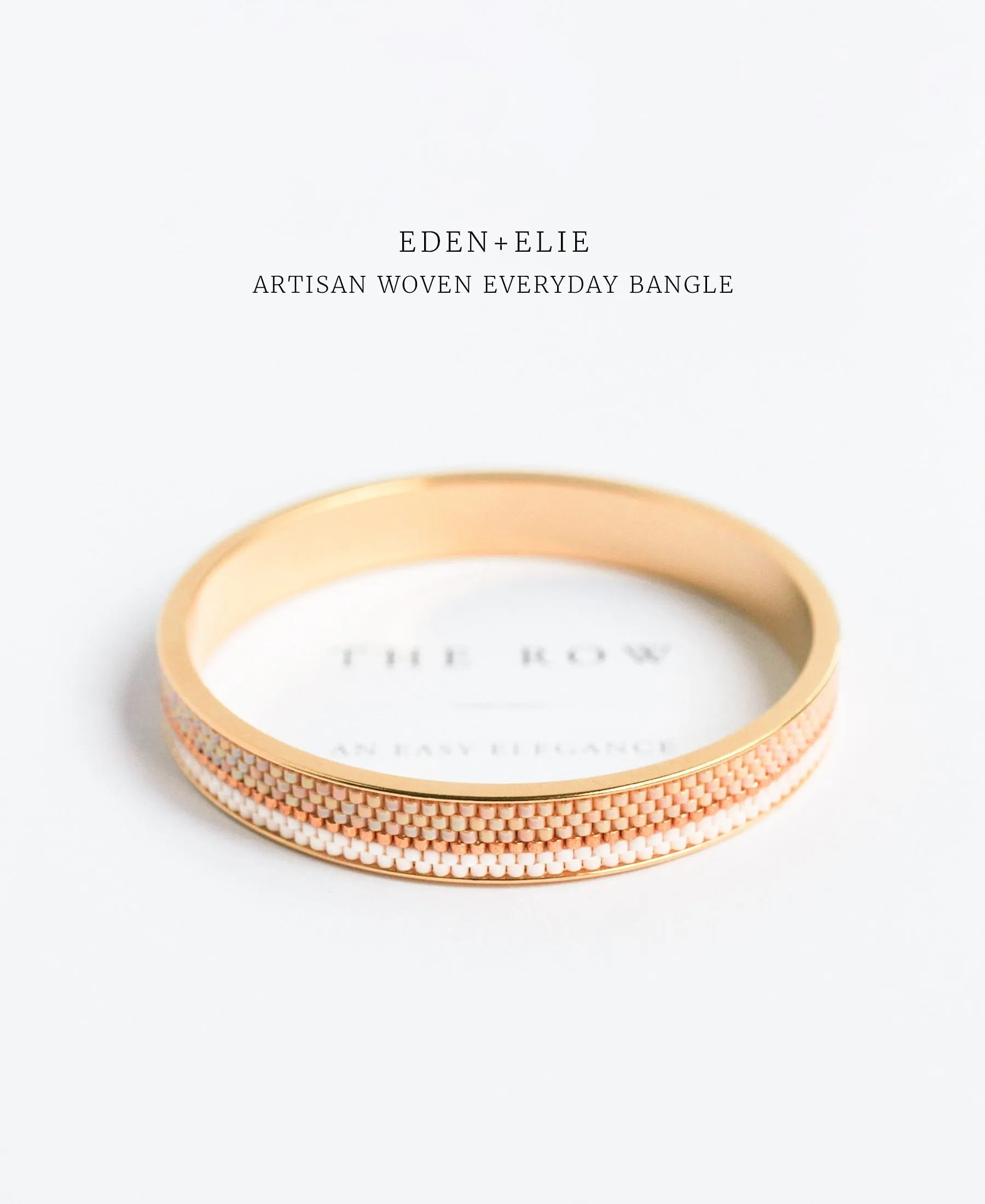 EDEN   ELIE Everyday Gold Narrow Bangle - silk