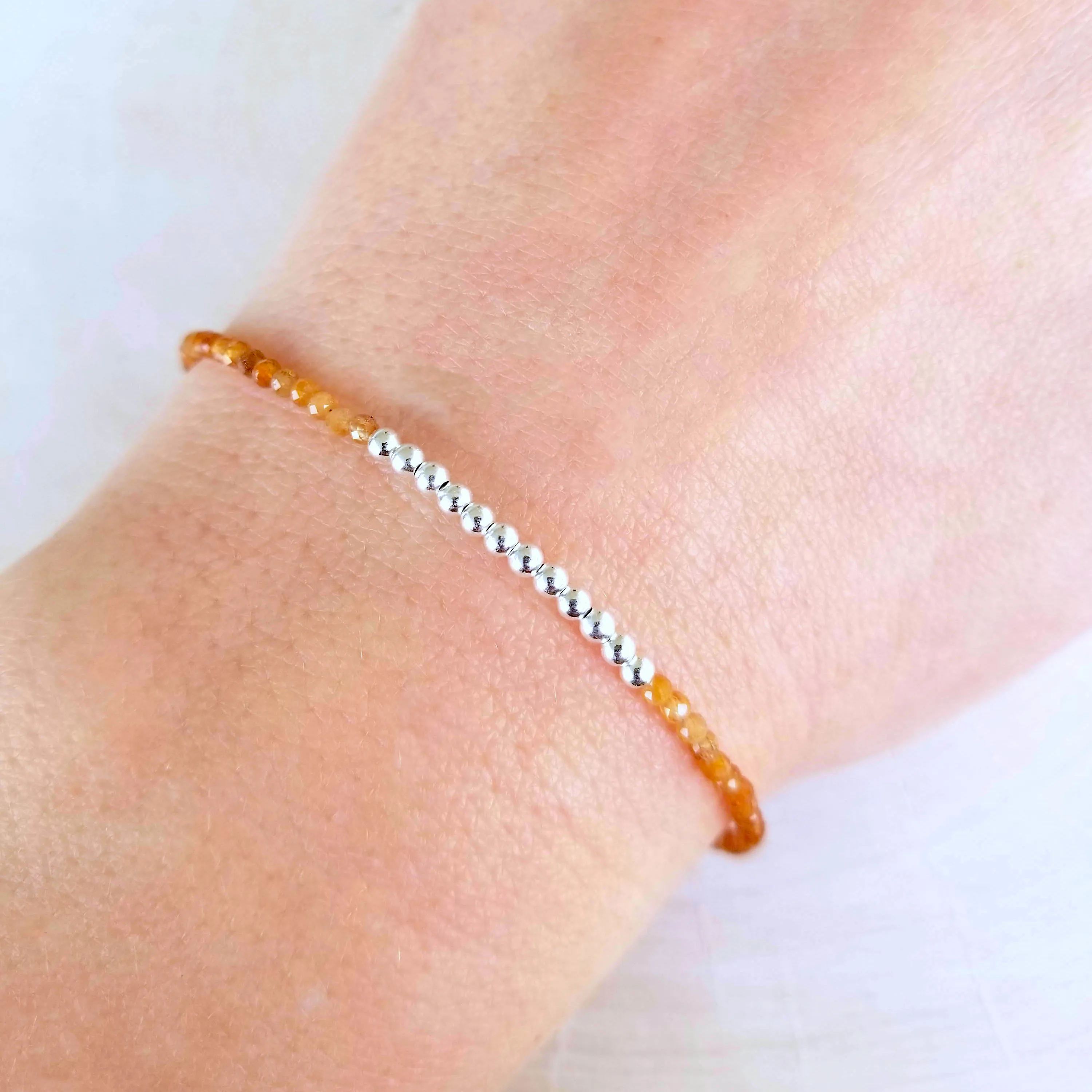 Essential Energy Bracelet - Hessonite Garnet