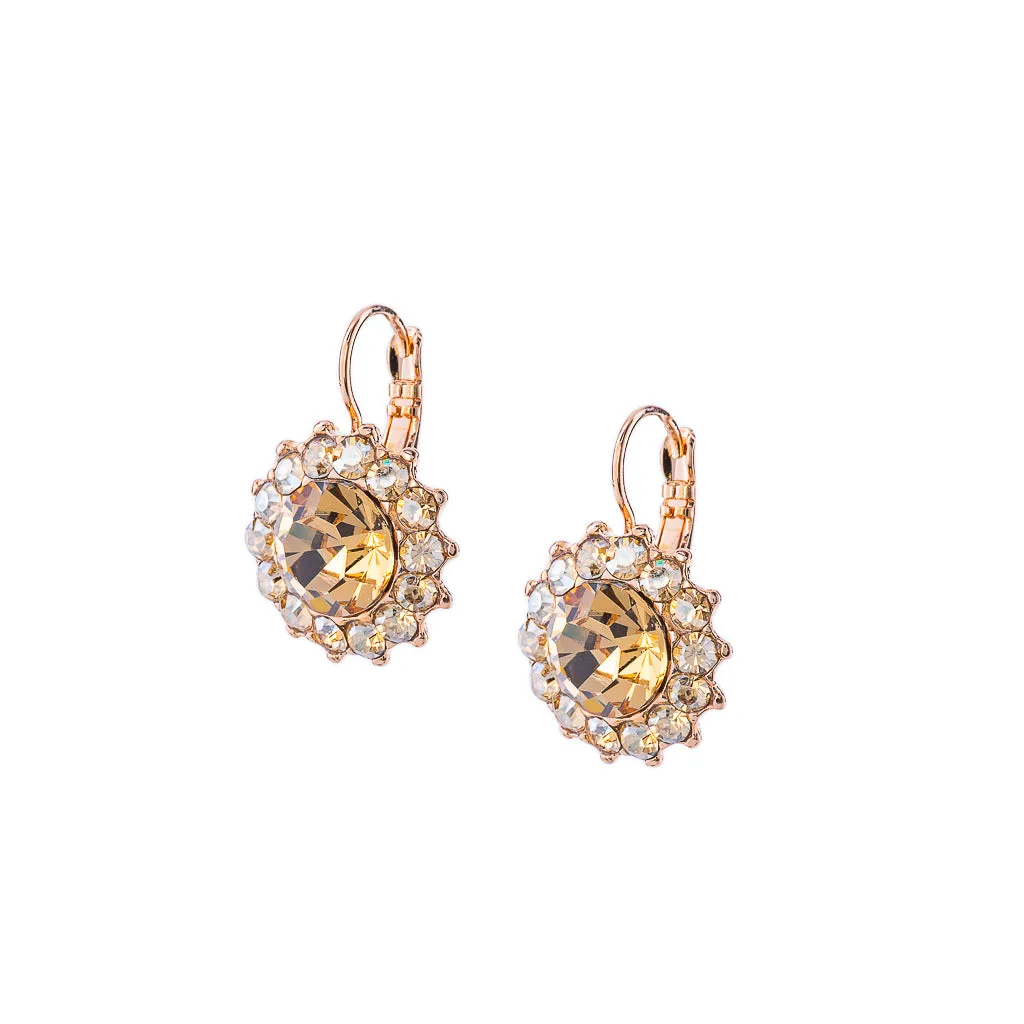 Extra Luxurious Rosette Leverback Earrings in "Chai" *Custom*