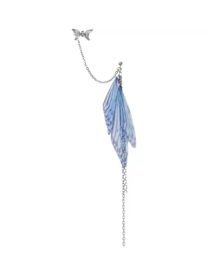 Fairy Wing Butterfly Chain Ear Cuffs