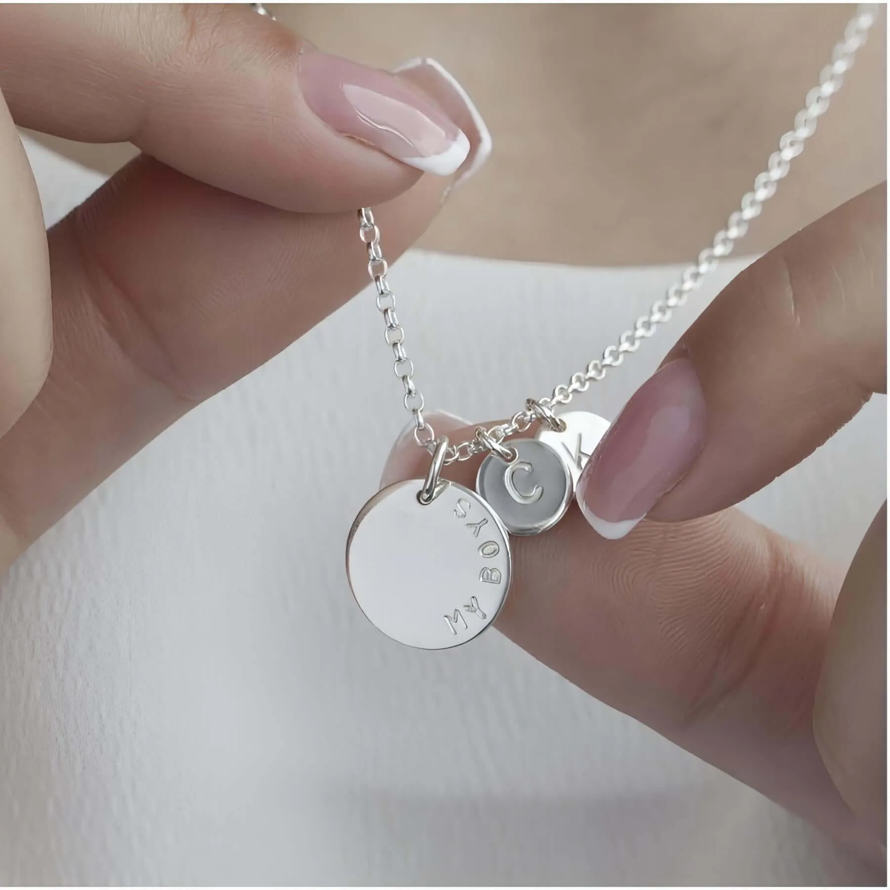 Family Personalised Discs Necklace