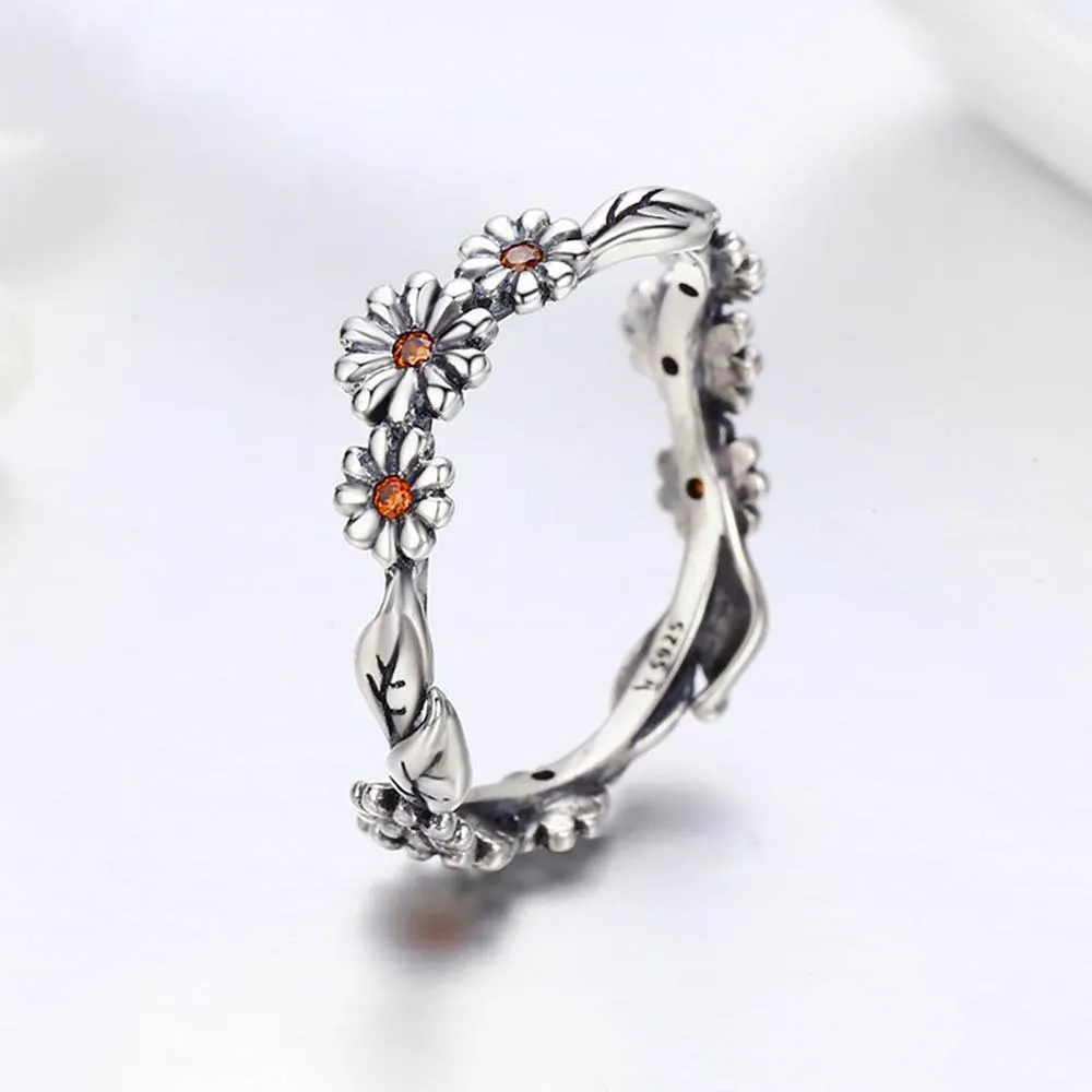 Flower Crown of Daisies Ring