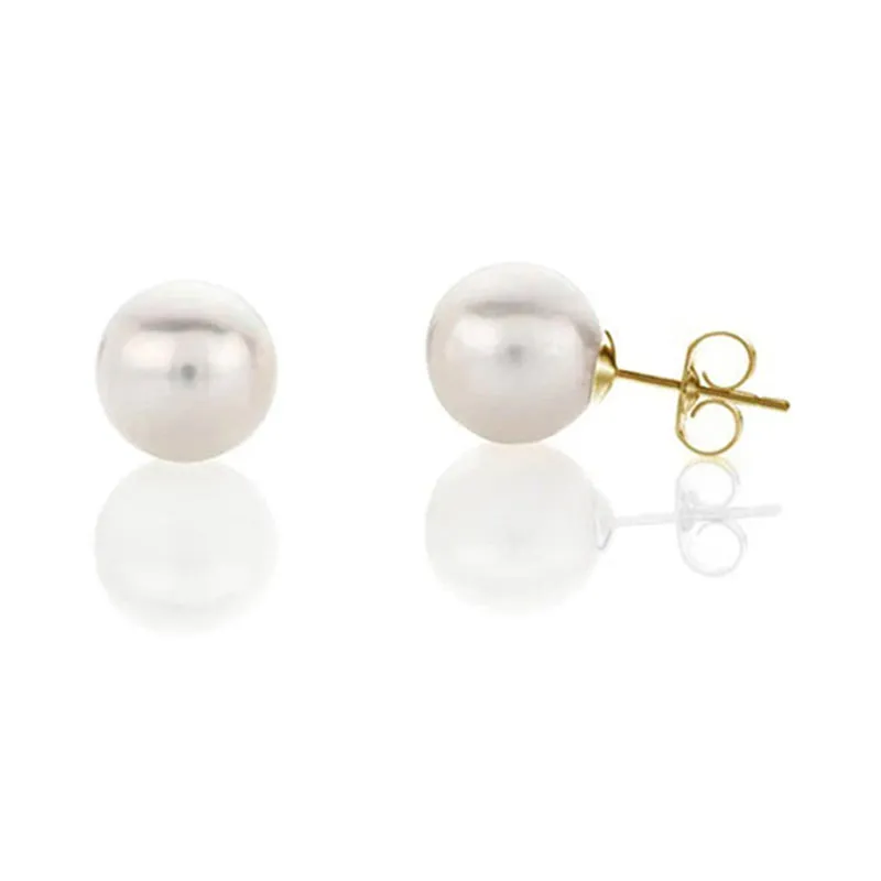 Freshwater Pearl Stud Earrings  8-8.5mm