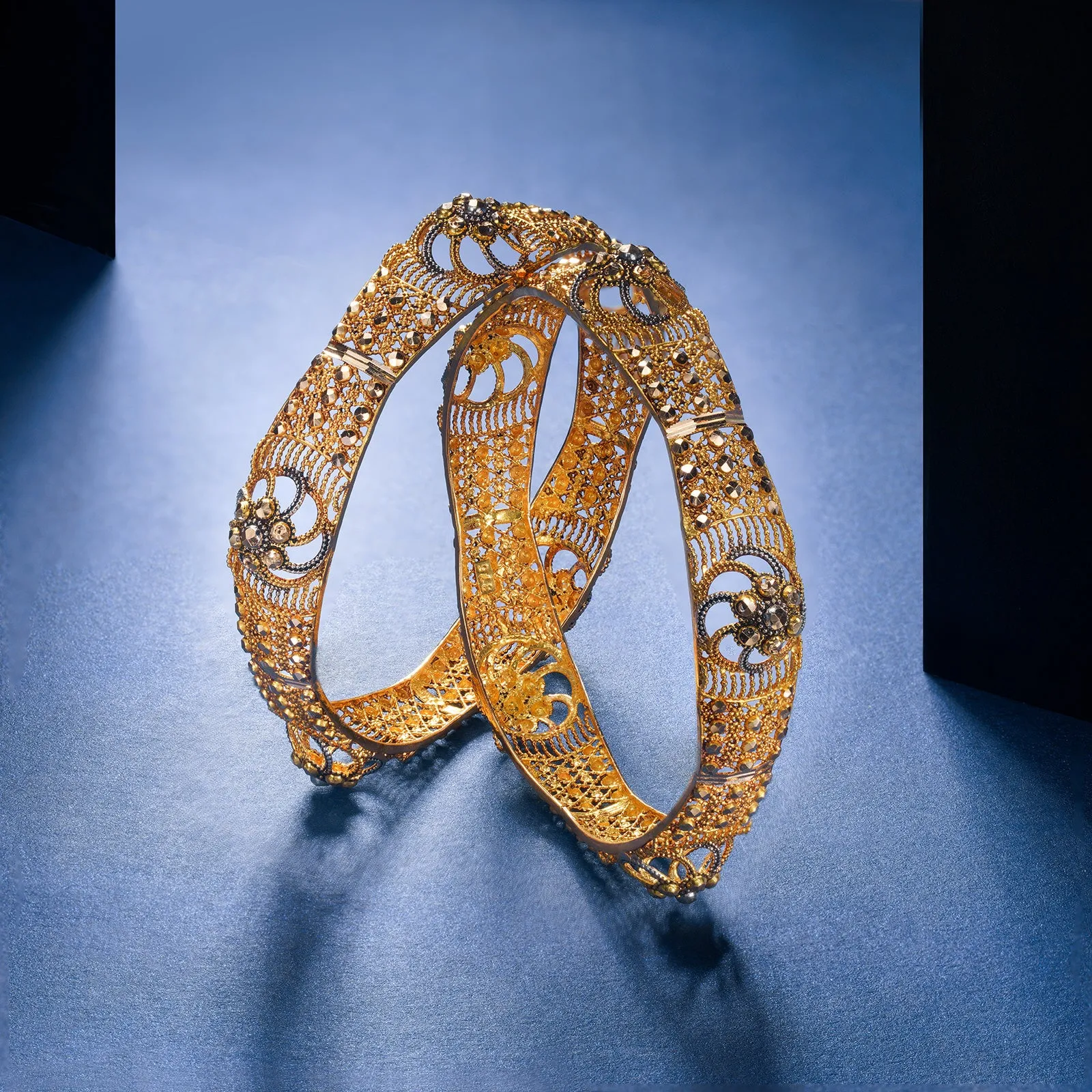 Gold Bangles - 196160