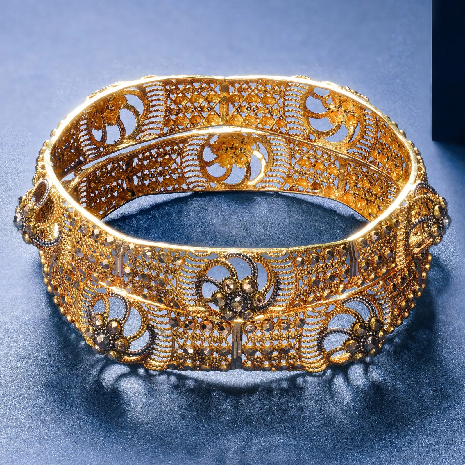 Gold Bangles - 196160