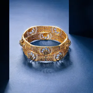 Gold Bangles - 196160