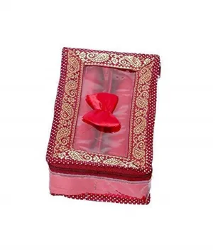 Kuber Industries Brocade 2 Rod Bangle box, Maroon