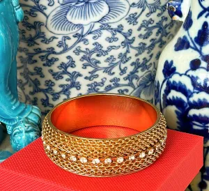 Large statement style vintage, bangle bracelet.