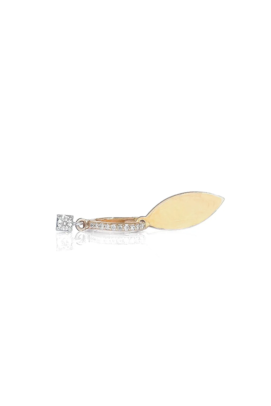 Leaf Minibox gold bangle