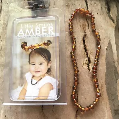 Little Smiles Amber Necklace (33 - 35 cm)