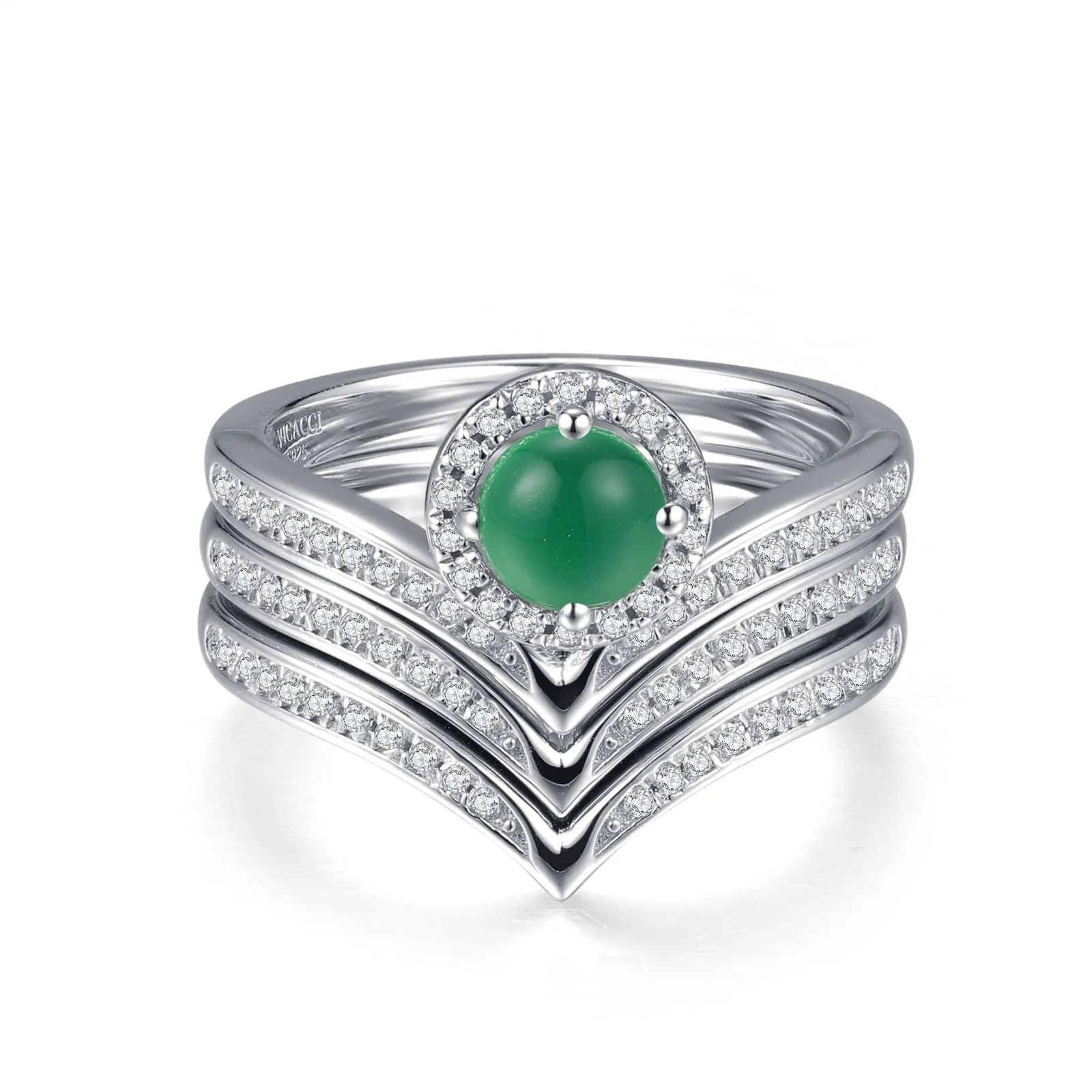 Love Jade Ring Set