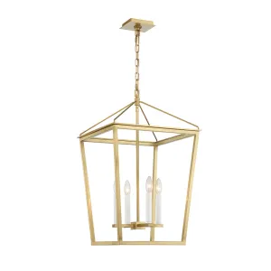 Lucent 4 Light Lantern - Aged Brass - Large