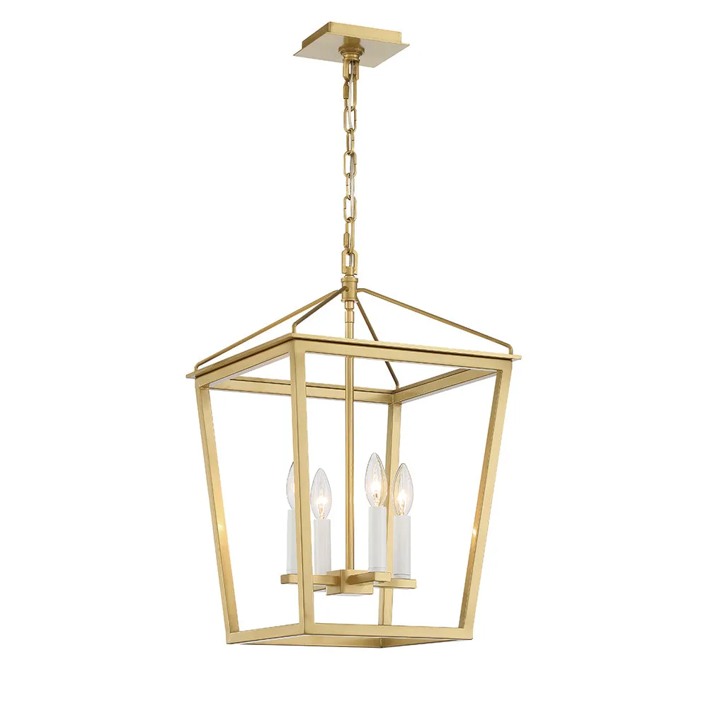 Lucent 4 Light Lantern - Aged Brass - Small