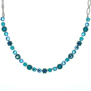 Medium Blossom Necklace in "Tranquil" - Rhodium