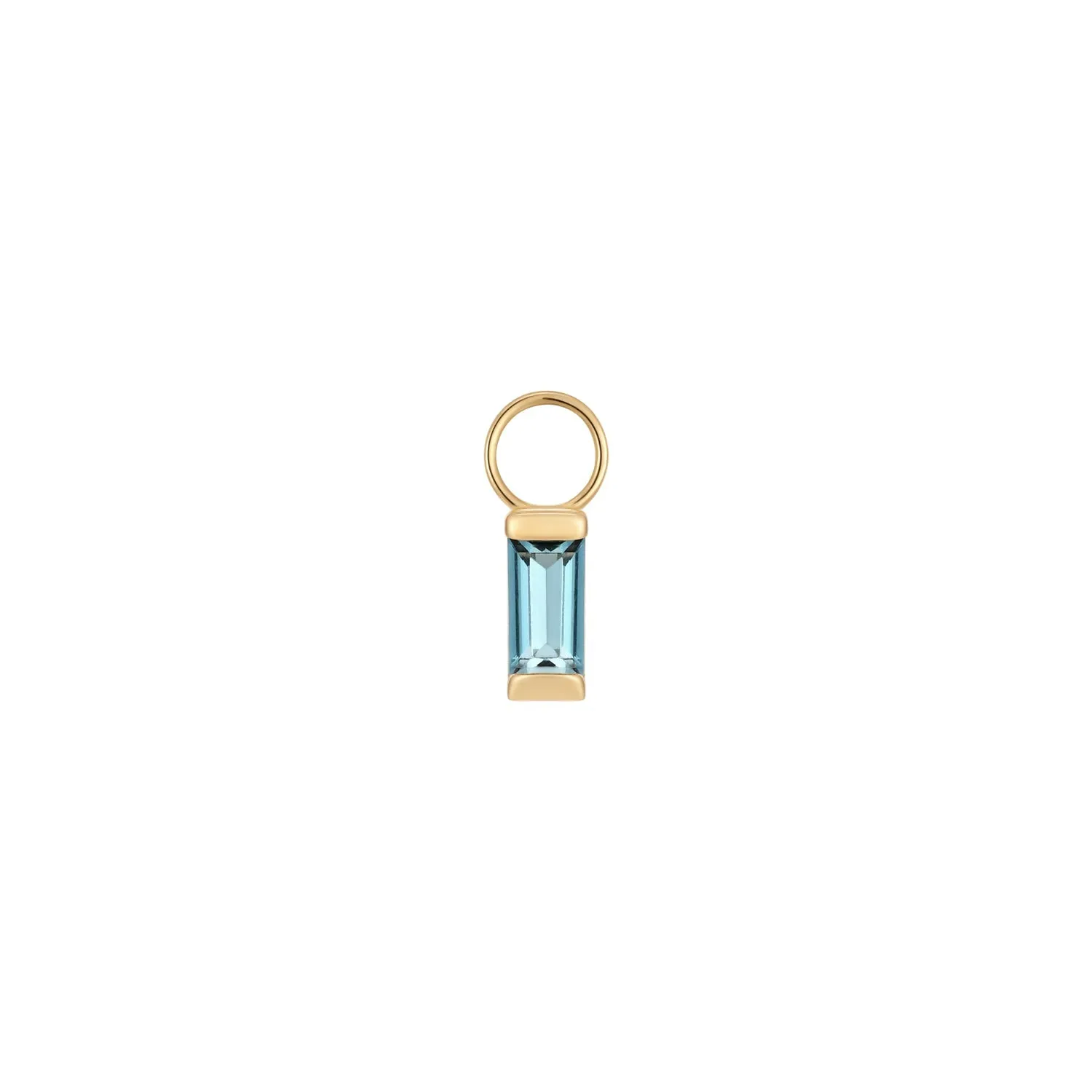 Misty Baguette Stone Gold Earring Charm